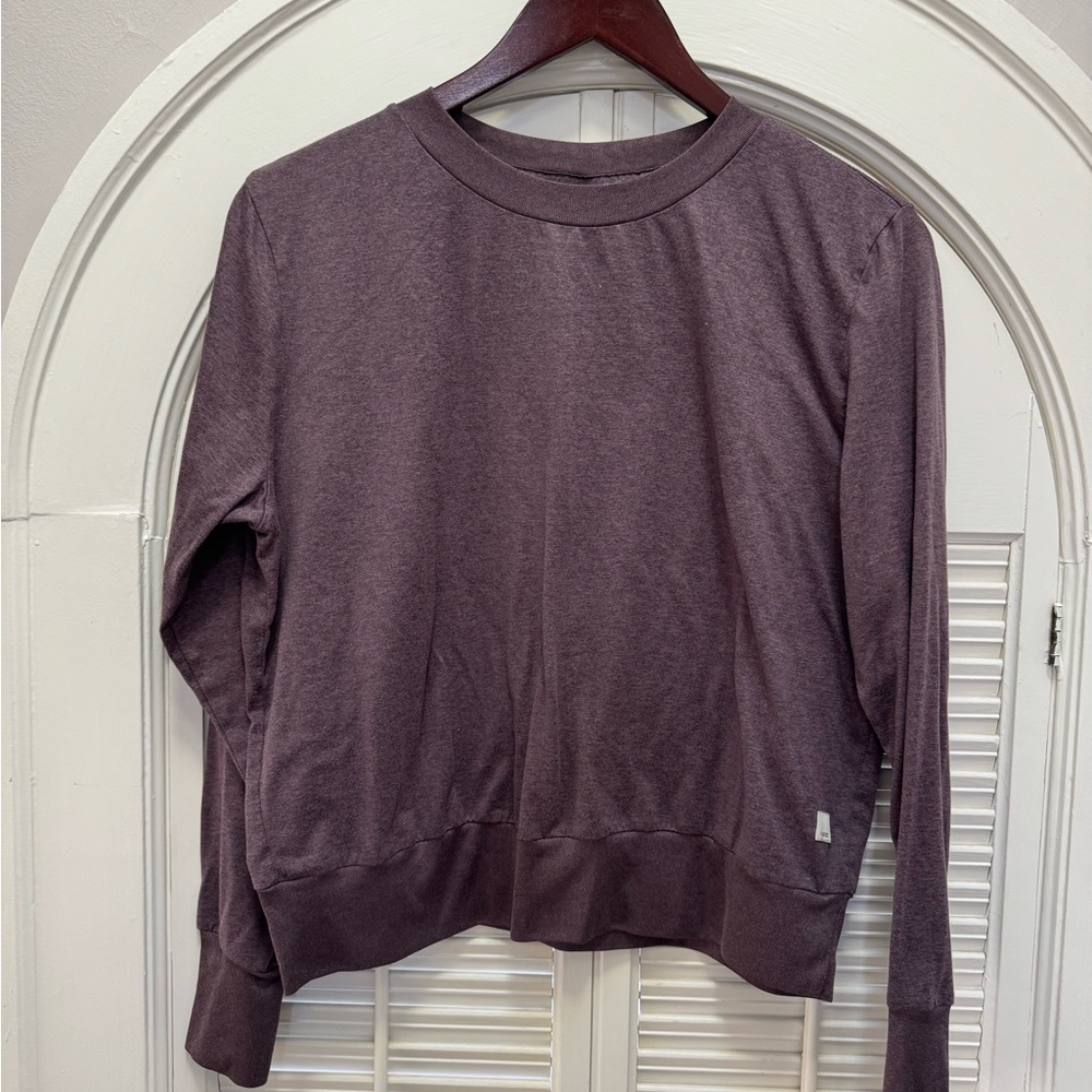 Vuori Women's Daydream crew-Smoked Plum - Size L